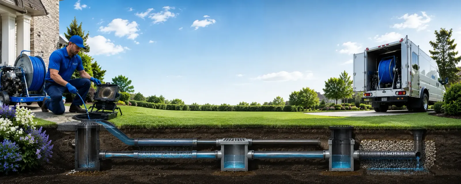 Outdoor drain cleaning information for Normalville, PA